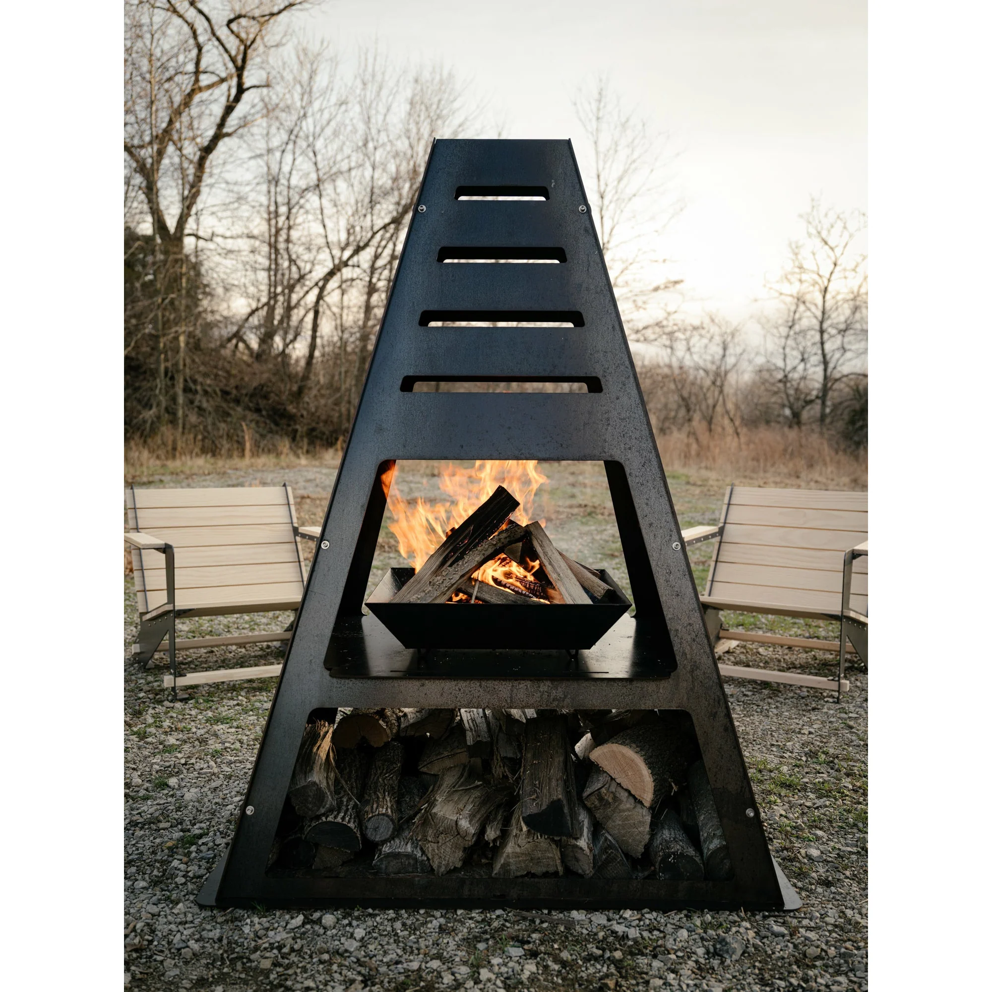Pyro Monolith Fire Tower - Firewood Rack - Image 4